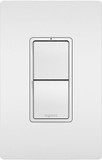 Legrand Radiant RCD33W Modern White Two Single-Pole 3-Way Switches