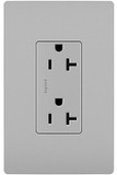Legrand Radiant TR26352RGRY Modern Gray 20A Decorator Tamper-Resistant Receptacle