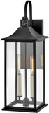 Lark 81594BK Nolan Contemporary Black LED Medium Outdoor Wall Lighting