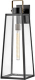 Lark 82005BK Hugh Black 25" Outdoor Wall Light Sconce