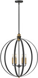 Lark 83034BK Cirque Modern Black Lighting Pendant