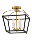 Lark 84273BK-LCB Tate Contemporary Black LED Overhead Lighting