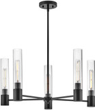 Lark 85405BK Shea Modern Black LED Chandelier Light