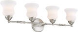 Lite Source LS-16694 Faina Brushed Nickel 4-Light Bath Lighting