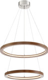 Lite Source LS-19695WAL-BN Rimmy Contemporary Walnut LED Multi Pendant Lighting Fixture