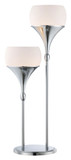 Lite Source LS-22225 Celestel 2 Light Chrome Finish 30 Inch Tall Modern Table Light