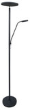 Lite Source LS-83353BLK Monet Contemporary Black LED Torchiere Lamp