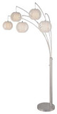 Lite Source LS8872PSWHT Deion 5-lamp Contemporary Arch Floor Light