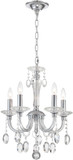 Lite Source EL-10145 Chrome Mini Chandelier Light