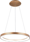 Lumpure 5367-848ROP-BG-3 Alaska Modern Brushed Gold LED Hanging Pendant Lighting