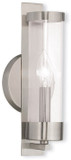 Livex 10141-91 Castleton Modern Brushed Nickel Sconce Lighting