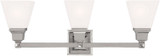 Livex 1033-35 Mission Contemporary Polished Nickel Bathroom Wall Sconce