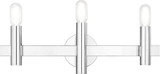 Livex 15833-05 Helsinki Modern Polished Chrome ADA 3-Light Bathroom Sconce