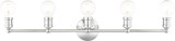 Livex 16715-05 Lansdale Contemporary Polished Chrome 5-Light Bath Lighting Sconce