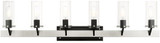 Livex 17826-91 Beckett Contemporary Brushed Nickel 6-Light Bath Lighting