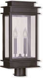 Livex 2017-07 Princeton Contemporary Bronze Post Lighting Fixture