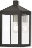 Livex 20582-04 Nyack Black Exterior Wall Light Fixture