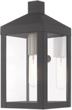 Livex 20581-76 Nyack Modern Scandinavian Gray Outdoor 10.5" Lighting Wall Sconce