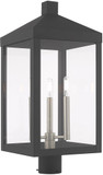 Livex 20586-76 Nyack Modern Scandinavian Gray Outdoor Post Lighting