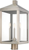 Livex 20586-91 Nyack Brushed Nickel Exterior Post Light
