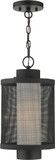 Livex 20687-14 Nottingham Contemporary Textured Black Exterior Pendant Hanging Light