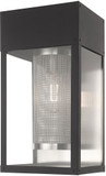 Livex 20762-04 Franklin Modern Black Outdoor 16" Wall Sconce Lighting