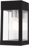Livex 20871-04 Barrett Contemporary Black Exterior 10" Wall Light Fixture