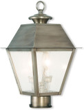 Livex 2166-29 Mansfield Vintage Pewter Lighting Post Light