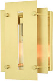 Livex 21771-12 Utrecht Contemporary Satin Brass Outdoor Wall Lighting