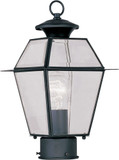 Livex 2182-04 Westover Black Lighting Post Light