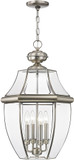 Livex 2357-91 Monterey Brushed Nickel Drop Lighting