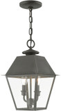 Livex 27217-61 Wentworth Charcoal Outdoor Hanging Light