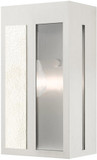 Livex 27412-91 Lafayette Modern Brushed Nickel Exterior 11" Wall Light Fixture
