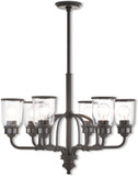 Livex 40026-07 Lawrenceville Modern Bronze Chandelier Light