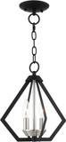 Livex 40922-04 Prism Modern Black with Brushed Nickel Cluster Foyer Lighting