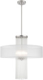 Livex 41142-91 Alexis Brushed Nickel 24" Hanging Light Fixture