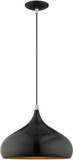 Livex 41173-68 Modern Shiny Black Pendant Lamp