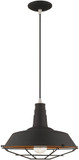 Livex 41184-04 Modern Black Ceiling Pendant Light