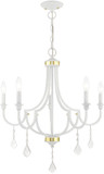 Livex 41275-03 Glendale White Chandelier Light
