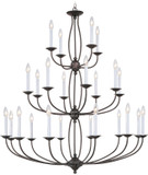 Livex 4180-07 Home Basics Bronze Chandelier Light