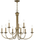 Livex 42687-48 Estate Antique Gold Leaf Chandelier Lighting