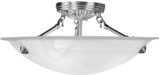 Livex 4273-91 Oasis Brushed Nickel Ceiling Light