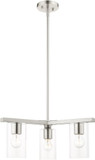 Livex 45473-91 Zurich Modern Brushed Nickel Ceiling Pendant Light
