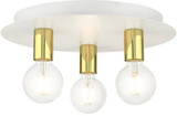 Livex 45873-03 Hillview Contemporary White 14" Flush Mount Lighting