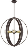 Livex 46416-07 Modesto Modern Bronze 24" Hanging Pendant Light
