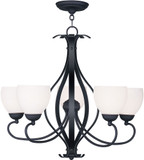 Livex 4765-04 Brookside Black Chandelier Lamp