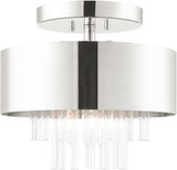 Livex 48872-35 Orenburg Polished Nickel Ceiling Light Fixture