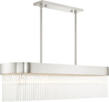 Livex 49830-91 Norwich Brushed Nickel Kitchen Island Light