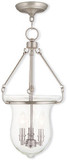 Livex 50296-91 Canterbury Brushed Nickel Foyer Lighting