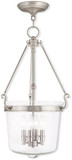Livex 50486-91 Rockford Brushed Nickel Entryway Light Fixture